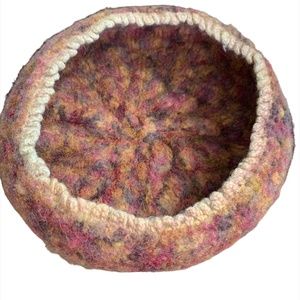 Hand Knitted and Felted bowl